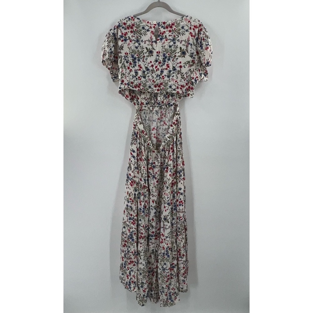 Sokie Collective NWT Peek-a-Boo Dress in White Floral size XL - Picture 5 of 12